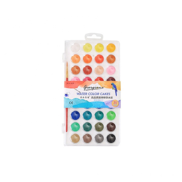 36 Coloras y estallas Ailky Crayon Set Solid Powder Watercolor Crayon para suministros de pintura escolar